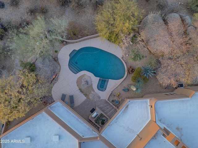 birds eye view of property