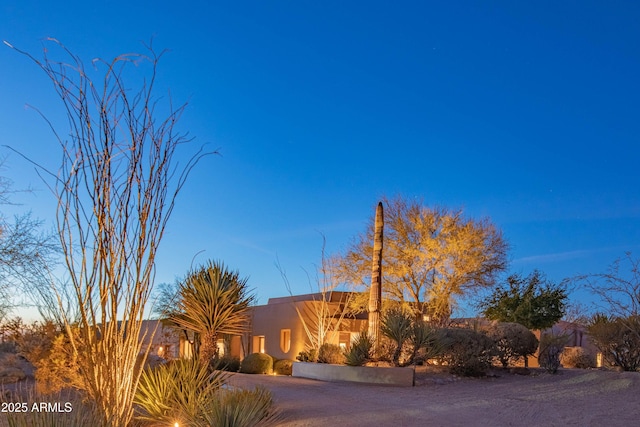 view of adobe home