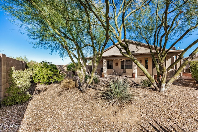 view of back of property