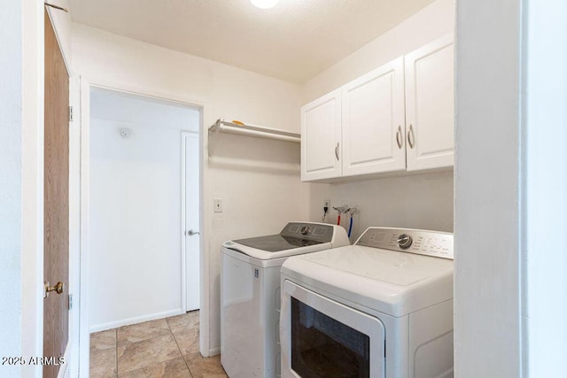 1315 Via Cabrillo, Sierra Vista, AZ 85635 - laundry room featuring cabinet space, washer and dryer, and baseboards