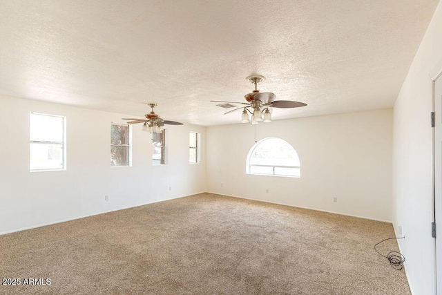 1315 Via Cabrillo, Sierra Vista, AZ 85635 - unfurnished room with ceiling fan, light colored carpet, and a textured ceiling
