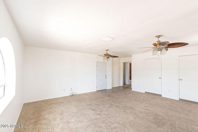 1315 Via Cabrillo, Sierra Vista, AZ 85635 - unfurnished living room with ceiling fan and carpet floors