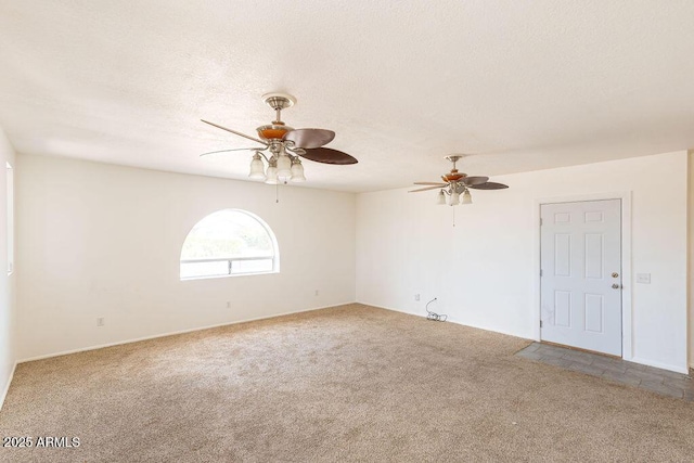 1315 Via Cabrillo, Sierra Vista, AZ 85635 - carpeted empty room featuring a ceiling fan and a textured ceiling