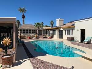 view of pool with a patio