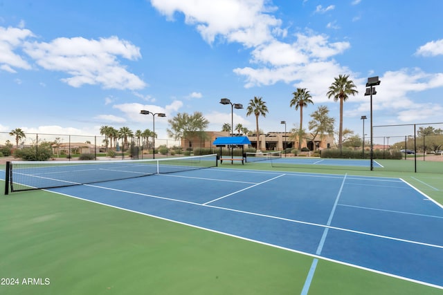 view of tennis court