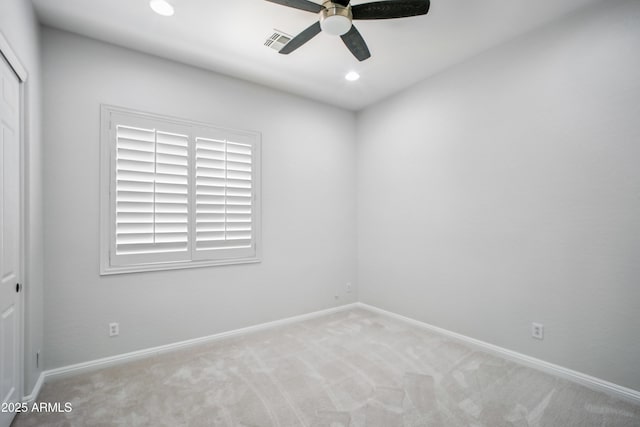 2207 W Hidden Treasure Way, Phoenix, AZ 85086 - carpeted spare room with ceiling fan and recessed lighting