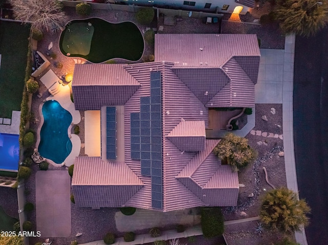 2207 W Hidden Treasure Way, Phoenix, AZ 85086 - aerial view of property and surrounding area featuring a pool area