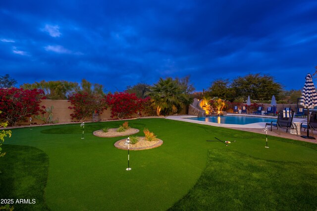 view of yard featuring a patio area