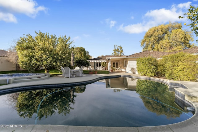 view of pool with a patio area