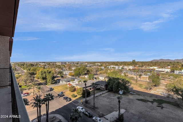 aerial view featuring a mountain view