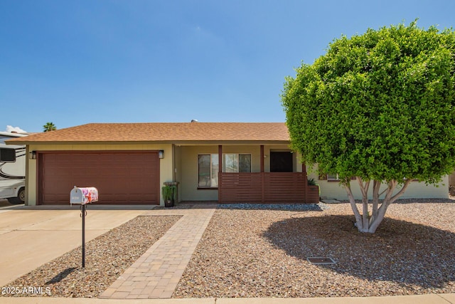 19031 N 13th Dr, Phoenix, AZ 85027 - ranch-style home with a garage, concrete driveway, and stucco siding
