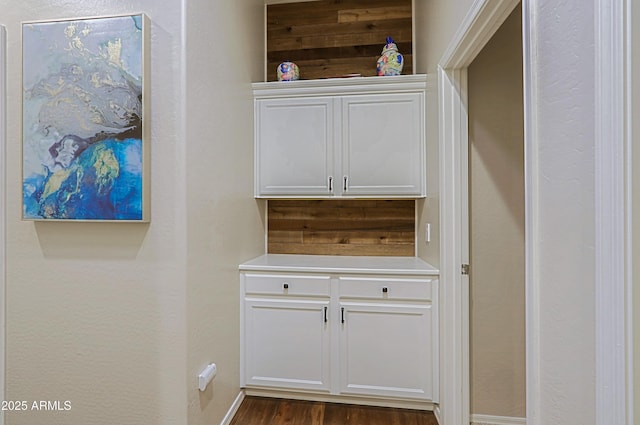 interior details with wood finished floors