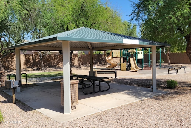 view of home's community featuring a playground