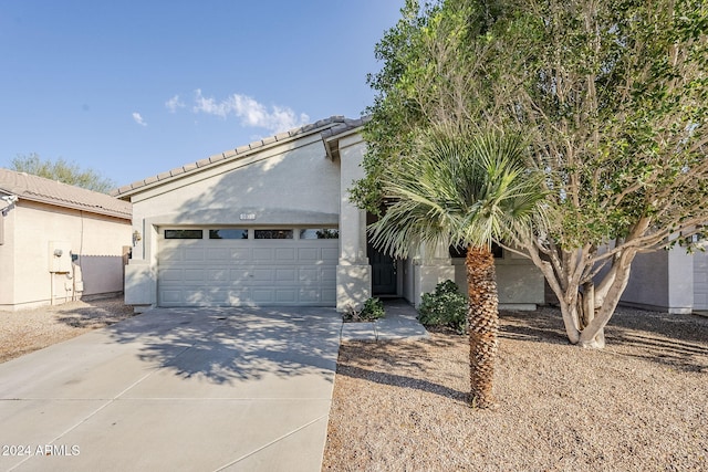 view of front of house featuring a garage