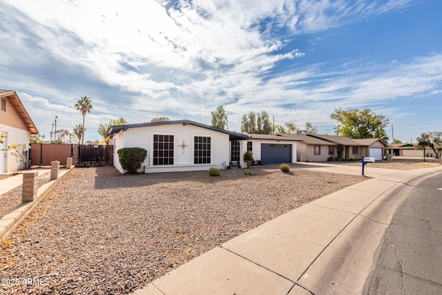 ranch-style house with a garage