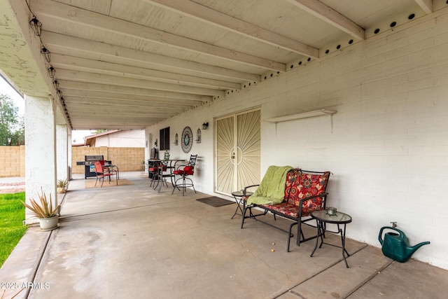 view of patio