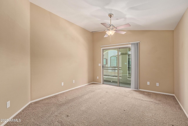 2725 E Mine Creek Rd Unit 2146, Phoenix, AZ 85024 - carpeted empty room with a ceiling fan and baseboards
