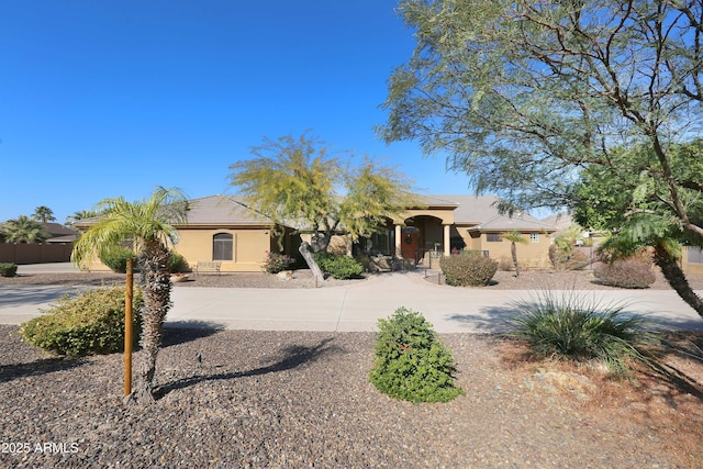 view of front of home