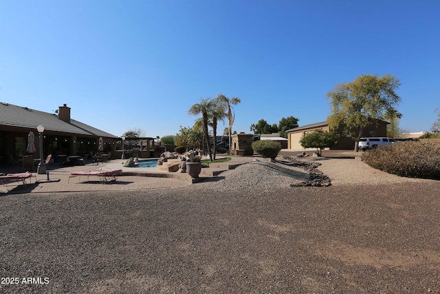 view of yard with a patio