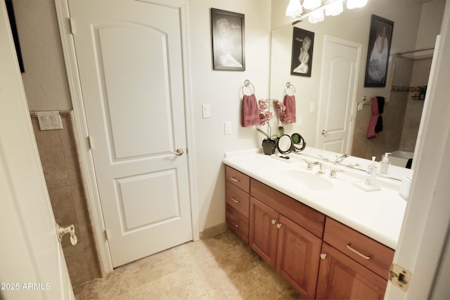 bathroom featuring vanity