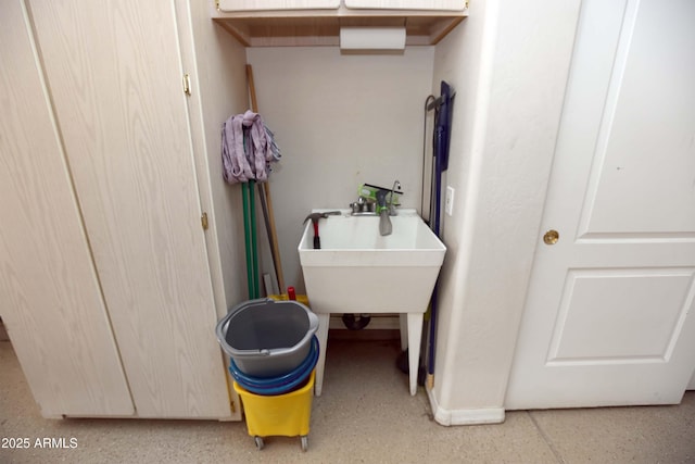 view of clothes washing area