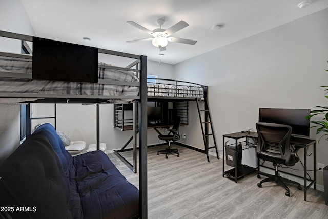226 E Markwood Dr, Chandler, AZ 85286 - bedroom featuring wood finished floors, a desk, and baseboards