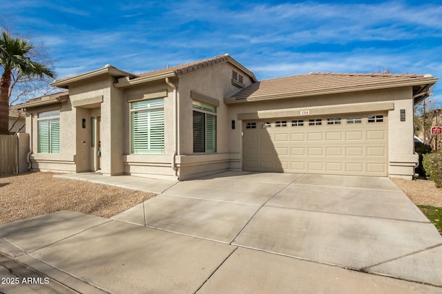 view of front of house featuring a garage