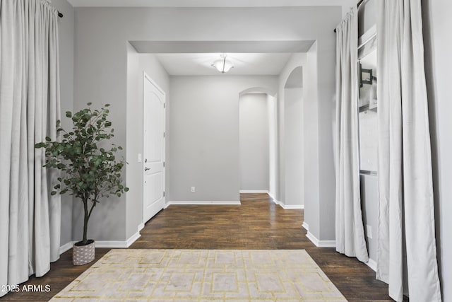 4302 E Cynthia St, Gilbert, AZ 85295 - entryway with arched walkways and wood finished floors