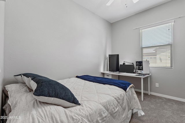 4302 E Cynthia St, Gilbert, AZ 85295 - carpeted bedroom with ceiling fan and vaulted ceiling