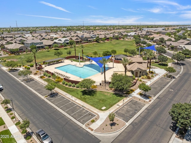 4302 E Cynthia St, Gilbert, AZ 85295 - aerial perspective of suburban area featuring a pool area
