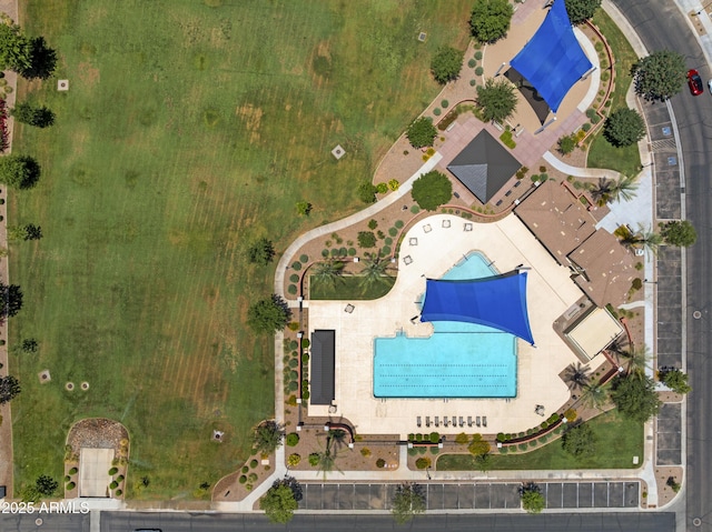 4302 E Cynthia St, Gilbert, AZ 85295 - drone / aerial view of a pool