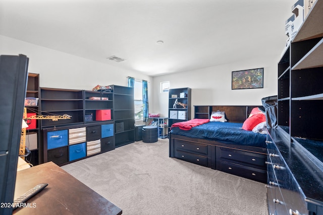 bedroom featuring carpet flooring