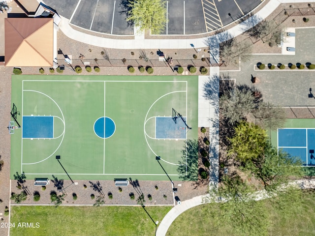 view of basketball court