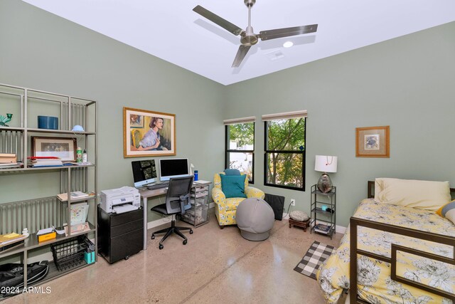 office with ceiling fan