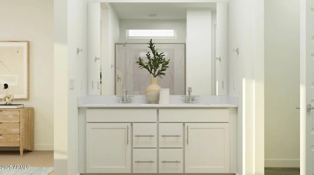 15883 W Winslow Ave, Goodyear, AZ 85338 - bathroom featuring double vanity and baseboards