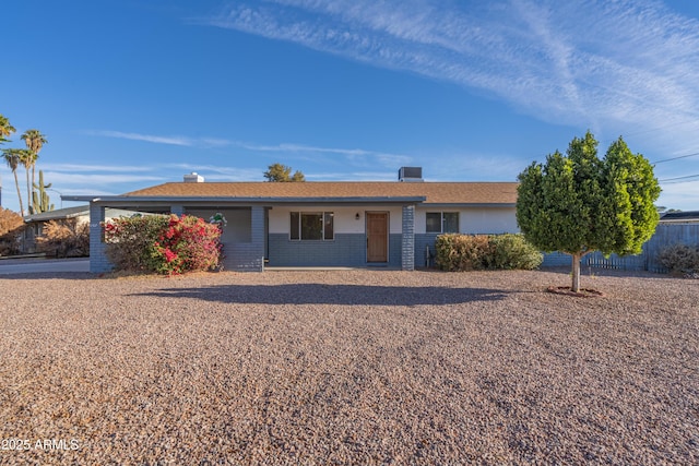 view of ranch-style home