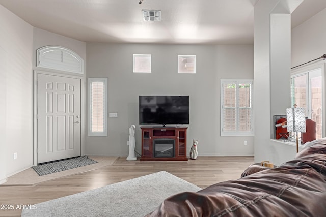 6610 E University Dr Unit 2, Mesa, AZ 85205 - living room with wood finished floors and baseboards