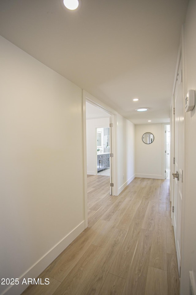 6608 E Ranch Rd, Cave Creek, AZ 85331 - hall with light wood-style flooring and recessed lighting