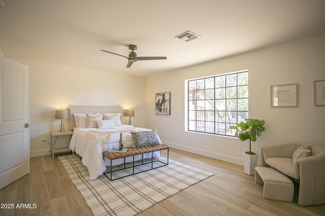 6608 E Ranch Rd, Cave Creek, AZ 85331 - bedroom featuring light wood-type flooring and a ceiling fan