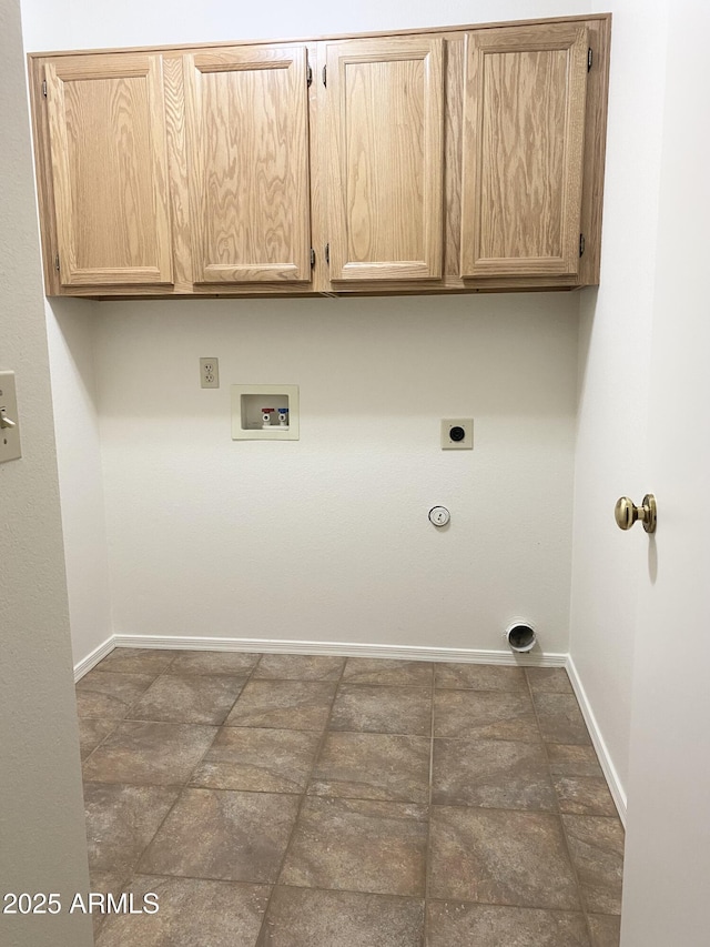 1249 E Commerce Ave, Gilbert, AZ 85234 - laundry area featuring cabinet space, hookup for an electric dryer, washer hookup, and gas dryer hookup