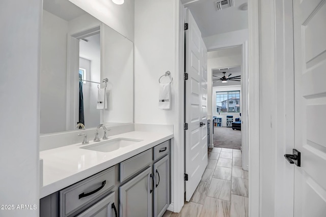 32083 N 126th Ave, Peoria, AZ 85383 - bathroom featuring vanity and ceiling fan
