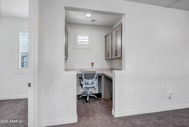 32083 N 126th Ave, Peoria, AZ 85383 - office with dark carpet, built in desk, and baseboards