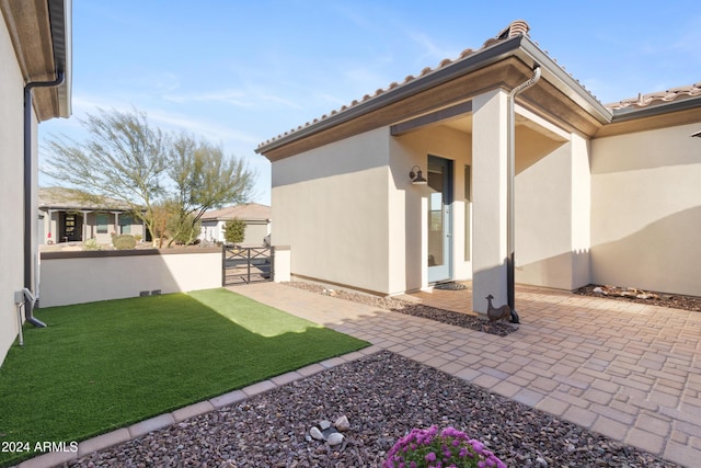 exterior space with a patio area