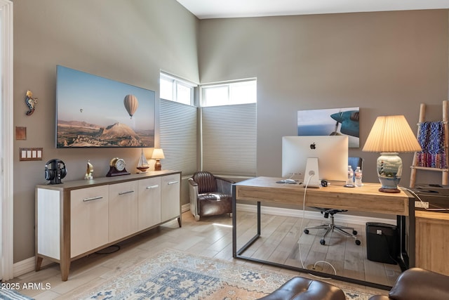 14507 N Valencia Dr, Fountain Hills, AZ 85268 - home office featuring light wood-style flooring and baseboards