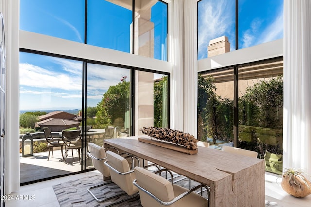 sunroom with a wealth of natural light