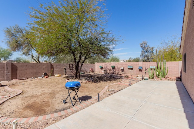 view of patio / terrace with a fenced backyard