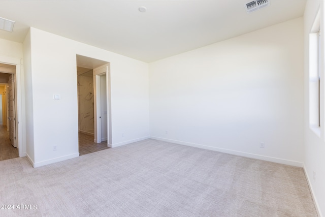 empty room with light carpet