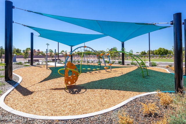 view of jungle gym