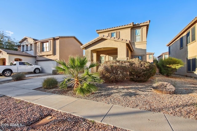 view of front of house featuring a garage