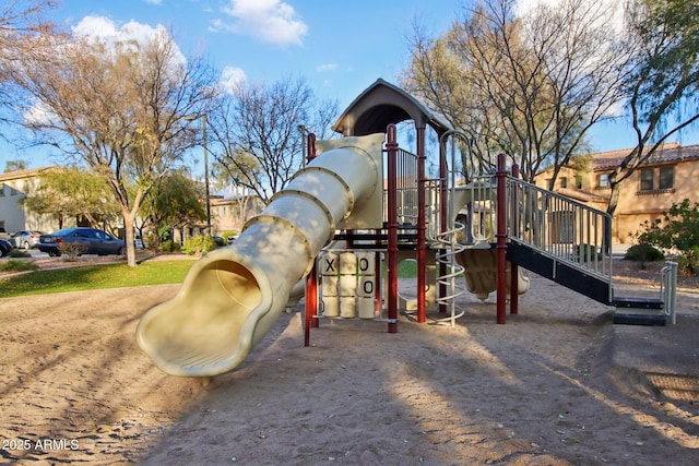 view of jungle gym